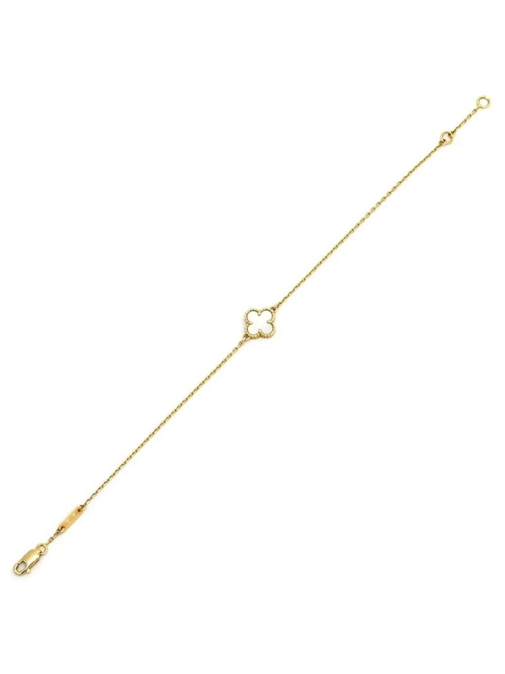 Van Cleef & Arpels Bracelet Sweet Alhambra Pearl White Gold 18k